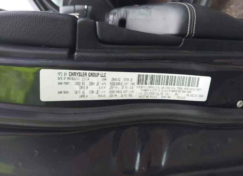 Photo 9 of 2015 Jeep Grand CHEROKEE LIMITED (VIN 1C4RJFBG8FC691786)