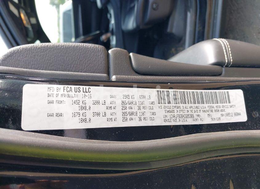 Photo 9 of 2017 Jeep Grand CHEROKEE LIMITED 4X4 (VIN 1C4RJFBG8HC695369)