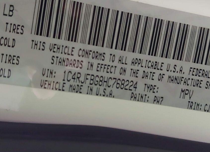 Photo 9 of 2017 Jeep Grand CHEROKEE LIMITED 4X4 (VIN 1C4RJFBG8HC768224)