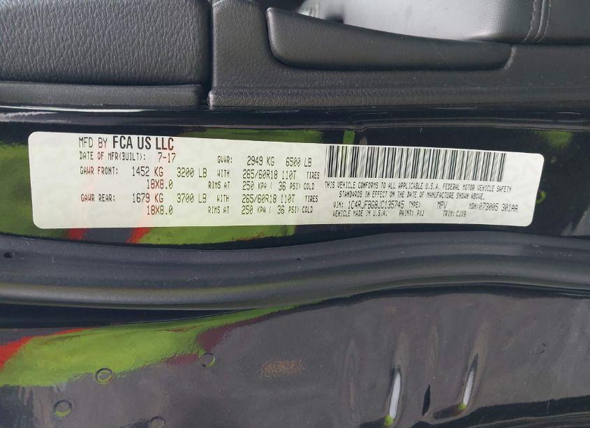 Photo 9 of 2018 Jeep Grand CHEROKEE LIMITED 4X4 (VIN 1C4RJFBG8JC135745)