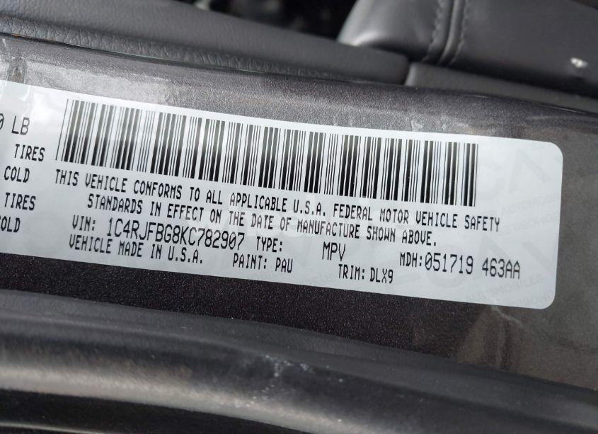 Photo 9 of 2019 Jeep Grand CHEROKEE LIMITED X 4X4 (VIN 1C4RJFBG8KC782907)