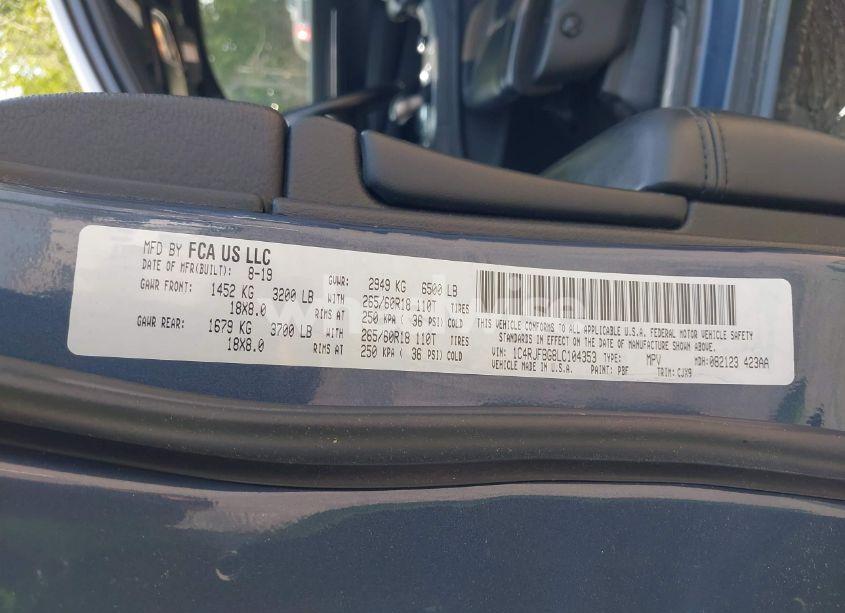 Photo 9 of 2020 Jeep Grand CHEROKEE LIMITED 4X4 (VIN 1C4RJFBG8LC104353)