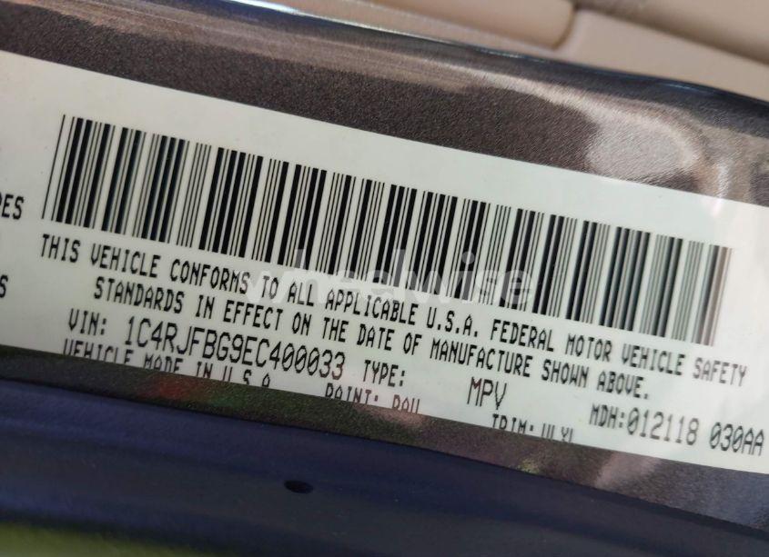 Photo 9 of 2014 Jeep Grand CHEROKEE LIMITED (VIN 1C4RJFBG9EC400033)