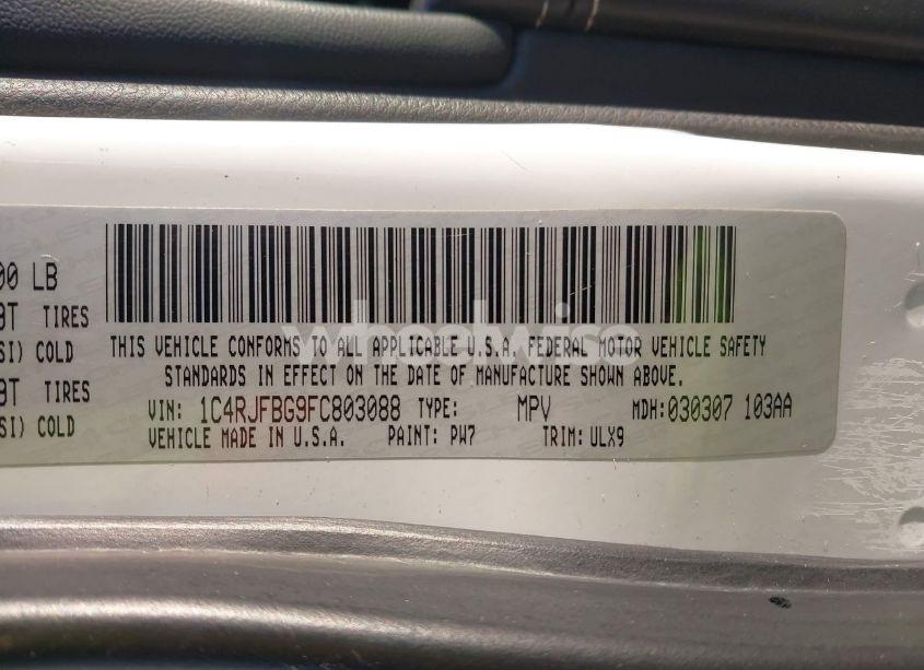 Photo 9 of 2015 Jeep Grand CHEROKEE LIMITED (VIN 1C4RJFBG9FC803088)