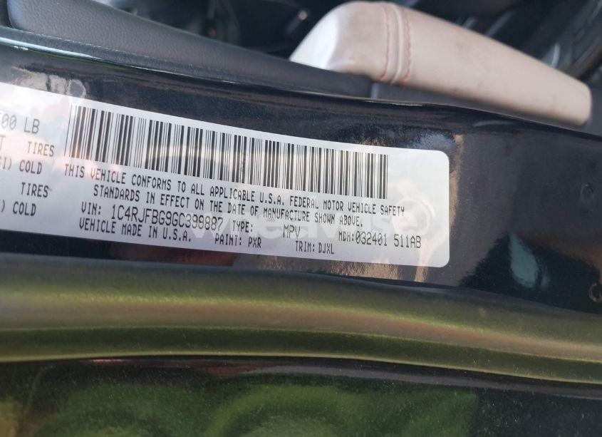 Photo 9 of 2016 Jeep Grand CHEROKEE LIMITED 75TH ANNIVERSARY (VIN 1C4RJFBG9GC399887)