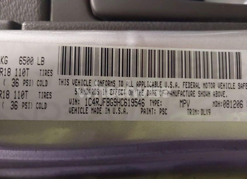 Photo 9 of 2017 Jeep Grand CHEROKEE LIMITED 4X4 (VIN 1C4RJFBG9HC619546)