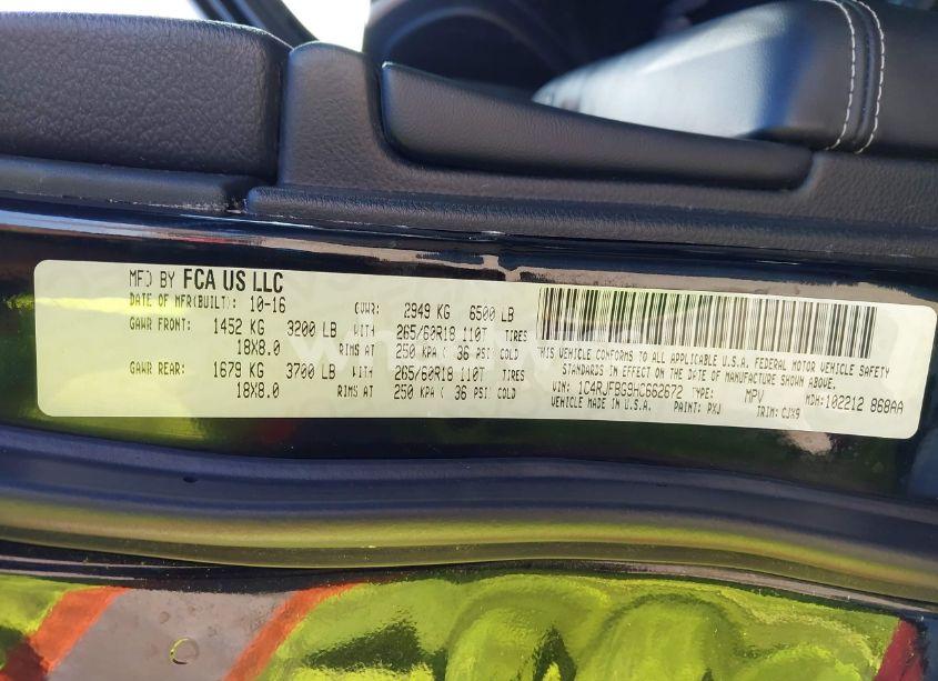 Photo 9 of 2017 Jeep Grand CHEROKEE LIMITED 4X4 (VIN 1C4RJFBG9HC662672)