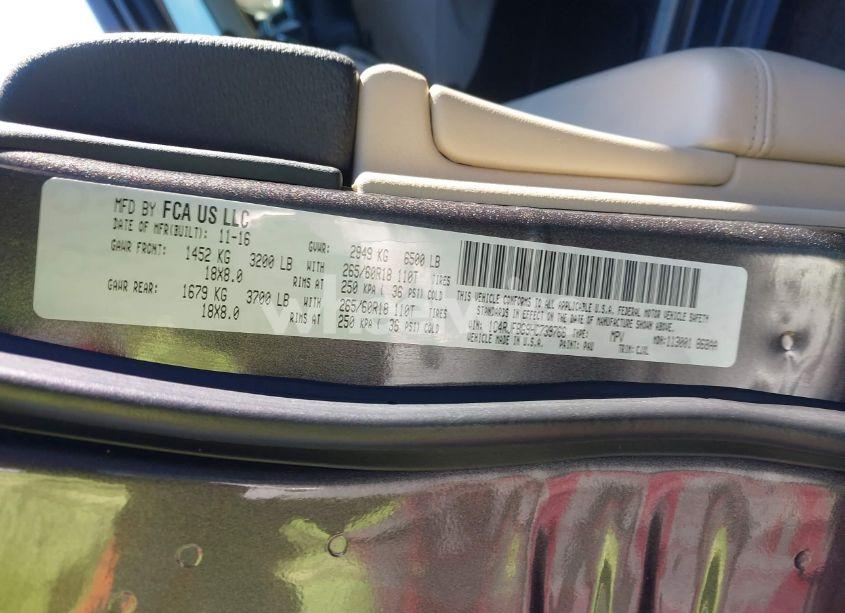 Photo 9 of 2017 Jeep Grand CHEROKEE LIMITED (VIN 1C4RJFBG9HC739766)