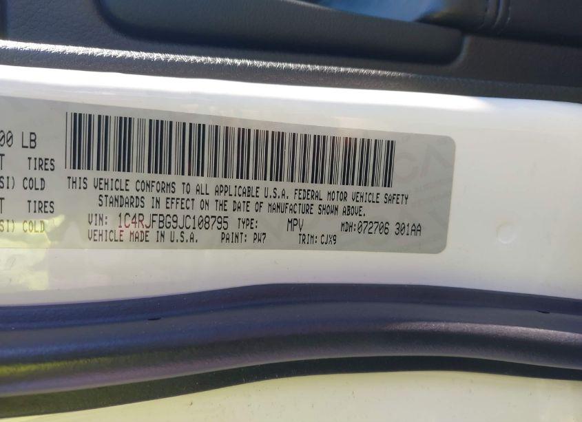 Photo 9 of 2018 Jeep Grand CHEROKEE LIMITED 4X4 (VIN 1C4RJFBG9JC108795)