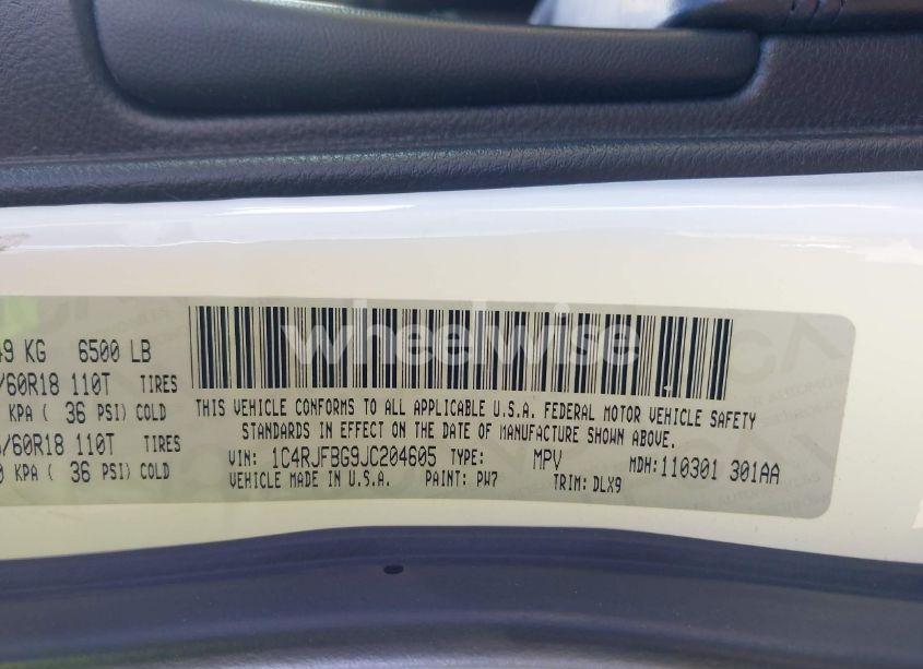 Photo 9 of 2018 Jeep Grand CHEROKEE LIMITED 4X4 (VIN 1C4RJFBG9JC204605)