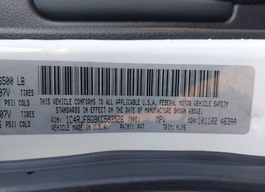 Photo 9 of 2019 Jeep Grand CHEROKEE LIMITED X 4X4 (VIN 1C4RJFBG9KC583526)