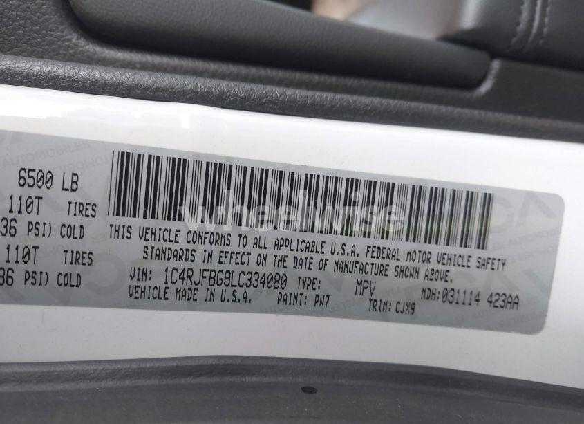 Photo 9 of 2020 Jeep Grand CHEROKEE LIMITED 4X4 (VIN 1C4RJFBG9LC334080)