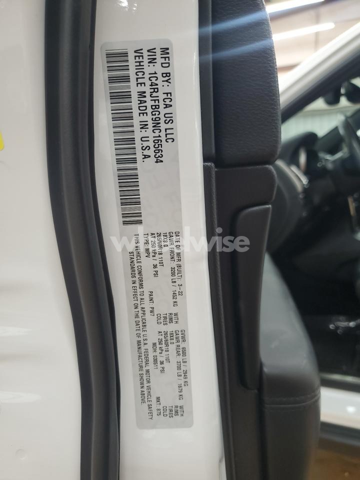 Photo 13 of 2022 JEEP GRAND CHEROKEE LIMITED (VIN 1C4RJFBG9NC165634)