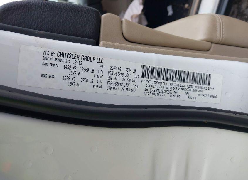 Photo 9 of 2014 Jeep Grand CHEROKEE LIMITED (VIN 1C4RJFBGXEC376969)