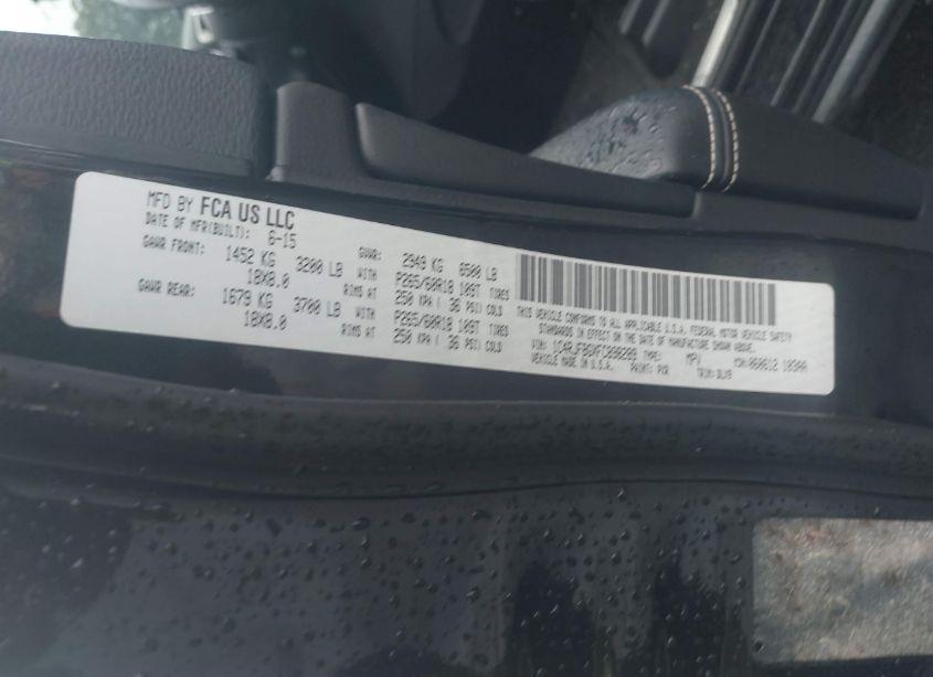 Photo 9 of 2015 Jeep Grand CHEROKEE LIMITED (VIN 1C4RJFBGXFC898289)