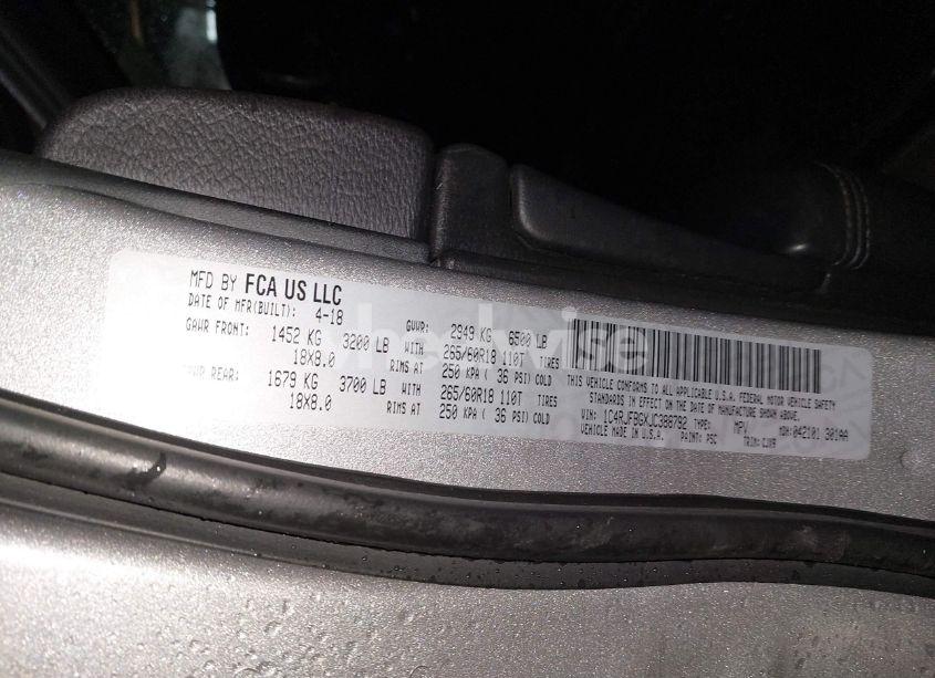 Photo 9 of 2018 Jeep Grand CHEROKEE LIMITED 4X4 (VIN 1C4RJFBGXJC388792)