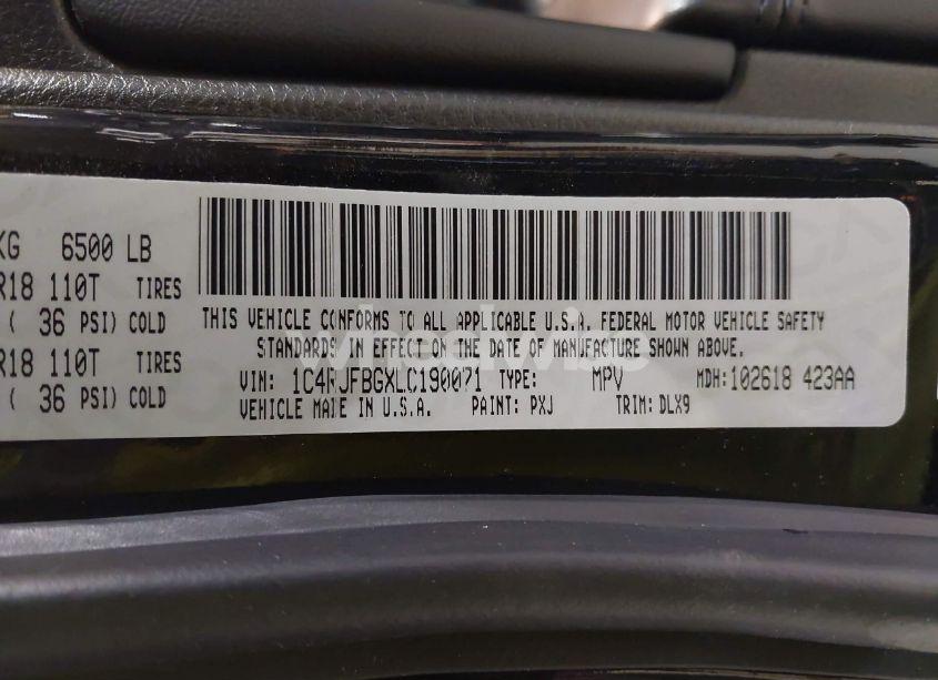 Photo 18 of 2020 Jeep Grand CHEROKEE LIMITED 4X4 (VIN 1C4RJFBGXLC190071)