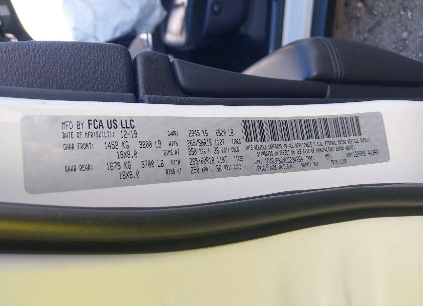 Photo 9 of 2020 Jeep Grand CHEROKEE LIMITED 4X4 (VIN 1C4RJFBGXLC234294)