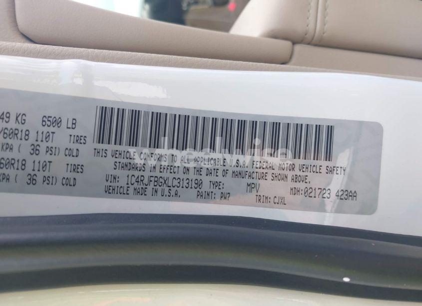 Photo 9 of 2020 Jeep Grand CHEROKEE LIMITED 4X4 (VIN 1C4RJFBGXLC313190)