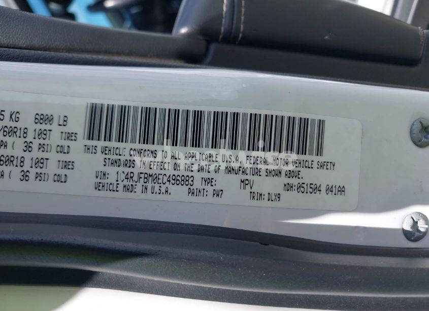 Photo 9 of 2014 Jeep Grand CHEROKEE LIMITED (VIN 1C4RJFBM0EC496883)