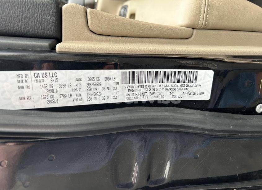 Photo 9 of 2015 Jeep Grand CHEROKEE LIMITED (VIN 1C4RJFBM1FC113082)