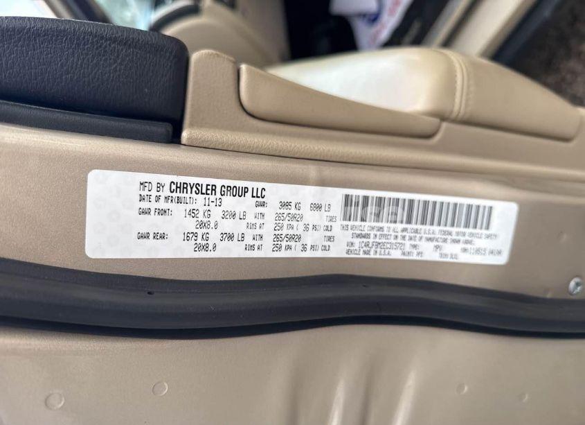 Photo 9 of 2014 Jeep Grand CHEROKEE LIMITED (VIN 1C4RJFBM2EC315721)