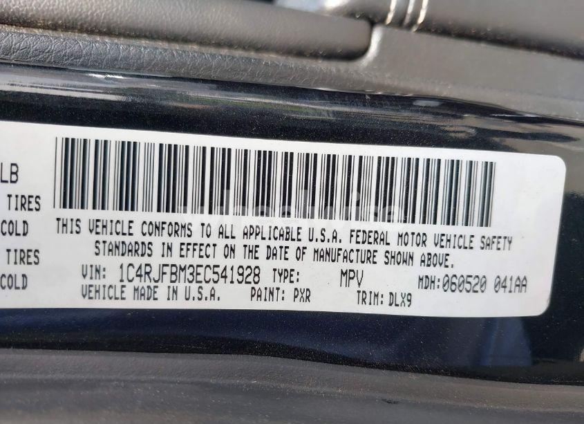 Photo 9 of 2014 Jeep Grand CHEROKEE LIMITED (VIN 1C4RJFBM3EC541928)