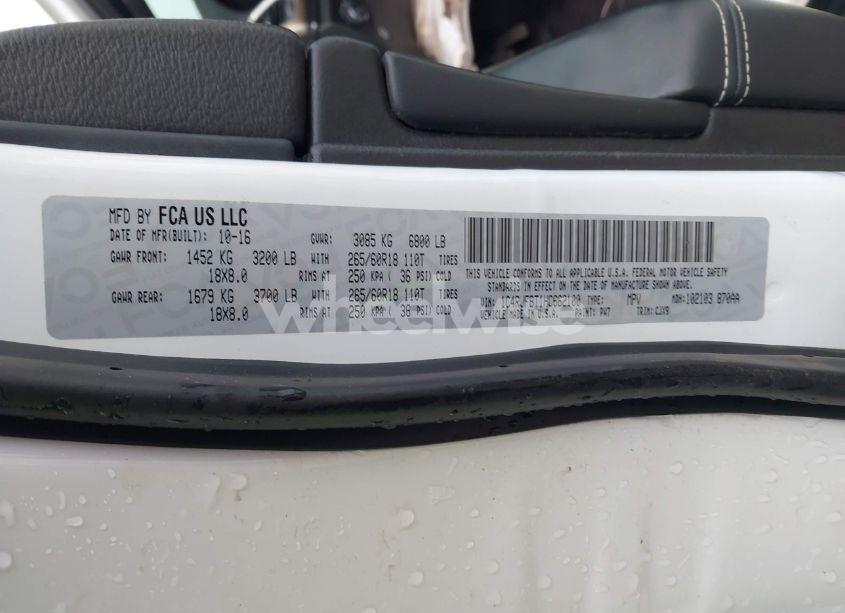 Photo 9 of 2017 Jeep Grand CHEROKEE LIMITED 4X4 (VIN 1C4RJFBT1HC662100)