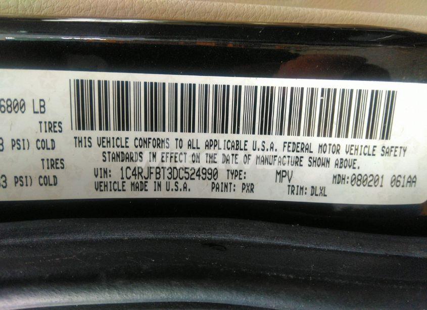 Photo 9 of 2013 Jeep Grand CHEROKEE LIMITED (VIN 1C4RJFBT3DC524990)