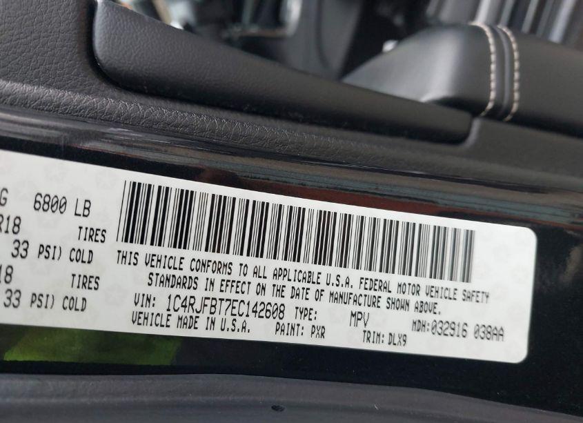 Photo 9 of 2014 Jeep Grand CHEROKEE LIMITED (VIN 1C4RJFBT7EC142608)