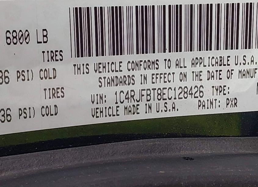 Photo 9 of 2014 Jeep Grand CHEROKEE LIMITED (VIN 1C4RJFBT8EC128426)