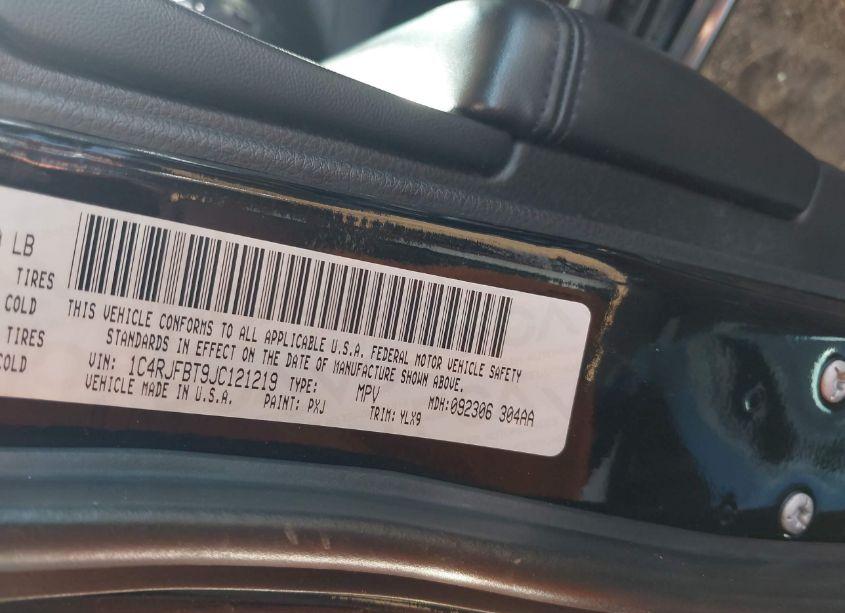 Photo 9 of 2018 Jeep Grand CHEROKEE STERLING EDITION 4X4 (VIN 1C4RJFBT9JC121219)