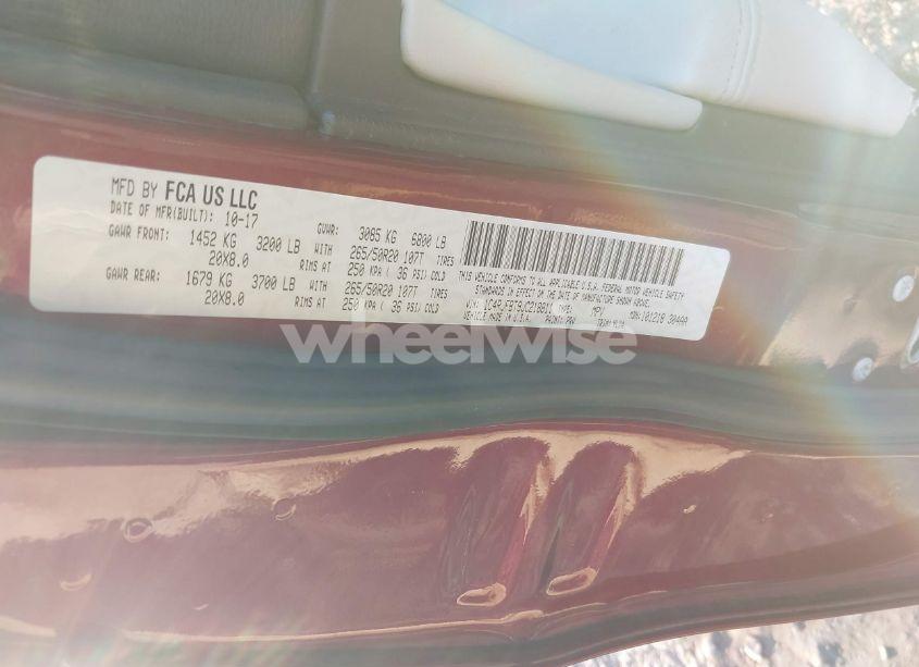 Photo 9 of 2018 Jeep Grand CHEROKEE STERLING EDITION 4X4 (VIN 1C4RJFBT9JC218811)