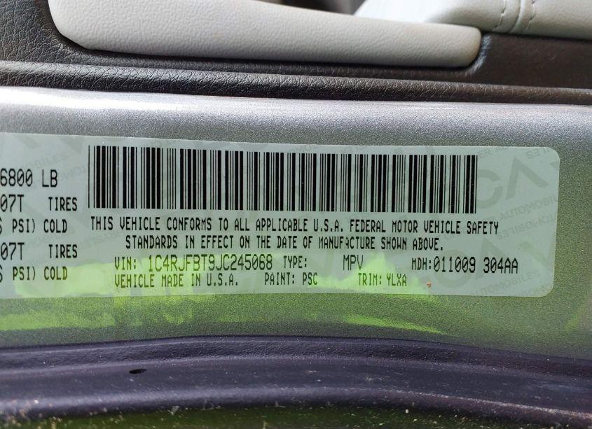 Photo 9 of 2018 Jeep Grand CHEROKEE STERLING EDITION 4X4 (VIN 1C4RJFBT9JC245068)