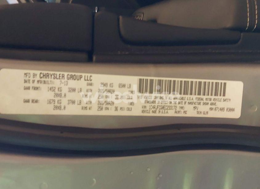 Photo 9 of 2014 Jeep Grand CHEROKEE OVERLAND (VIN 1C4RJFCG0EC233172)