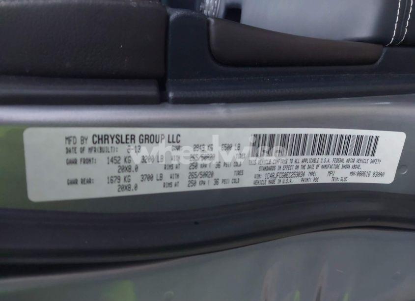 Photo 9 of 2014 Jeep Grand CHEROKEE OVERLAND (VIN 1C4RJFCG0EC253034)