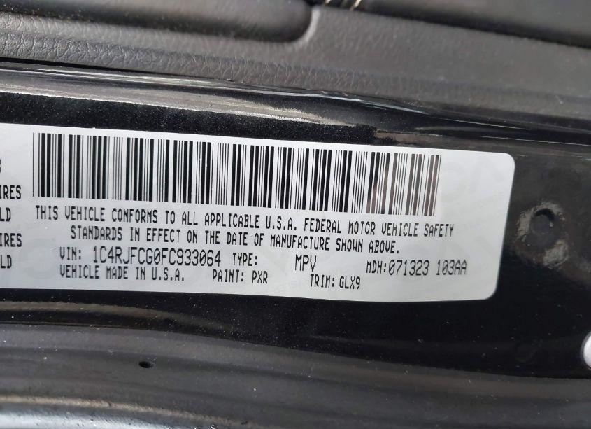 Photo 9 of 2015 Jeep Grand CHEROKEE OVERLAND (VIN 1C4RJFCG0FC933064)