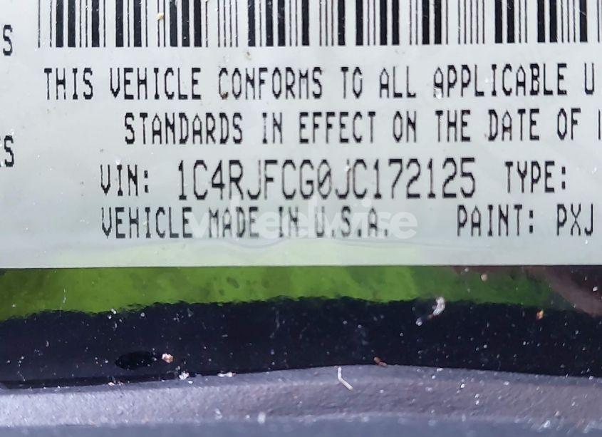 Photo 9 of 2018 Jeep Grand CHEROKEE HIGH ALTITUDE 4X4 (VIN 1C4RJFCG0JC172125)