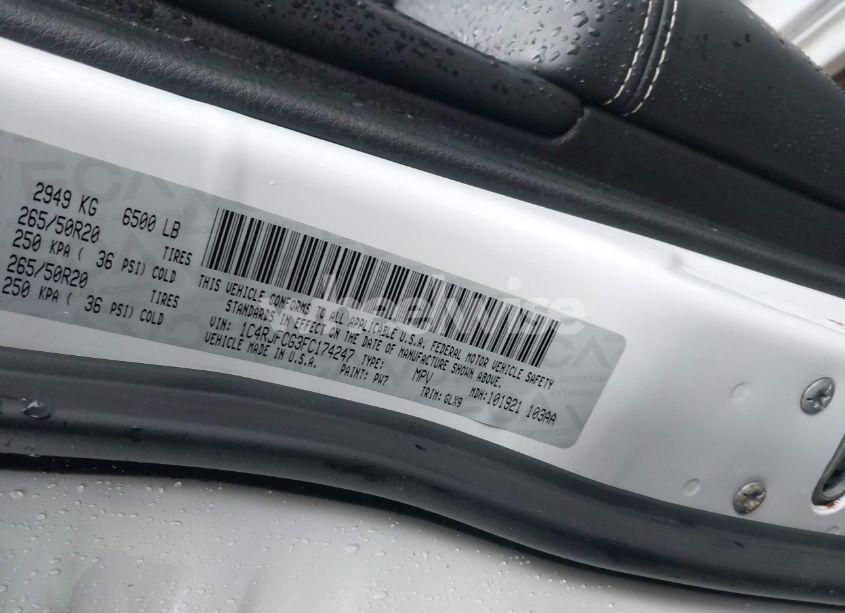 Photo 9 of 2015 Jeep Grand CHEROKEE OVERLAND (VIN 1C4RJFCG3FC174247)