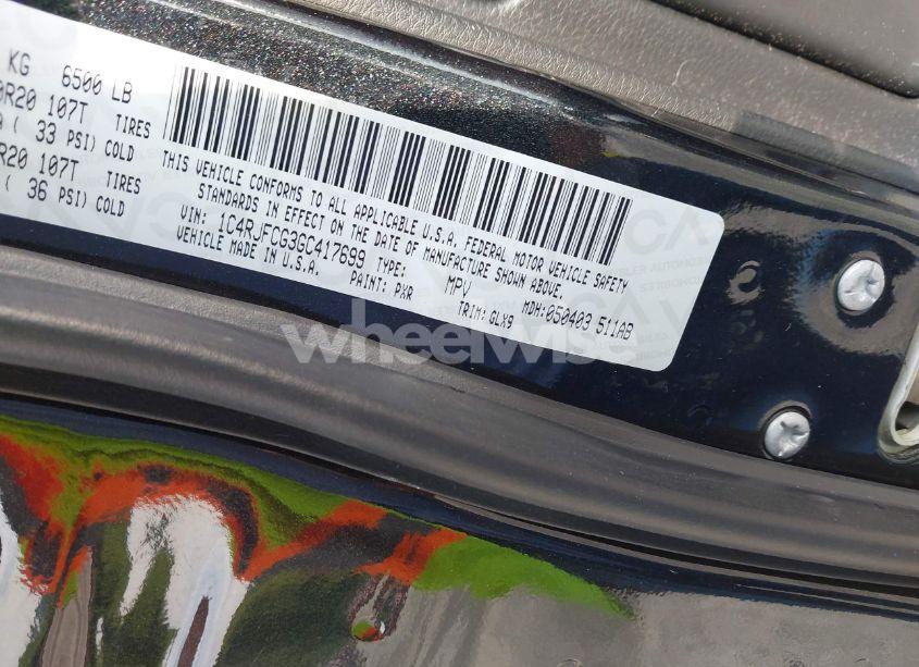 Photo 9 of 2016 Jeep Grand CHEROKEE OVERLAND (VIN 1C4RJFCG3GC417699)