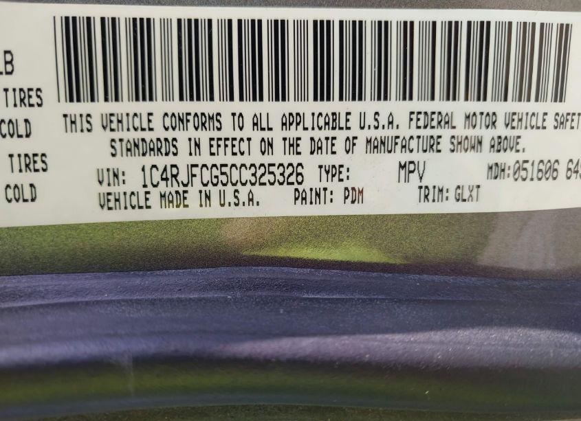 Photo 9 of 2012 Jeep Grand CHEROKEE OVERLAND (VIN 1C4RJFCG5CC325326)