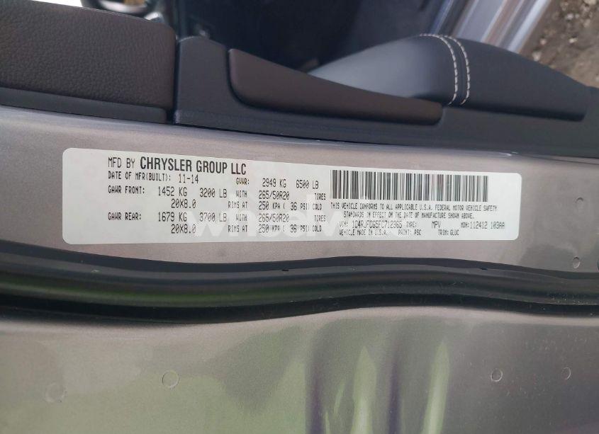 Photo 9 of 2015 Jeep Grand CHEROKEE OVERLAND (VIN 1C4RJFCG5FC712365)