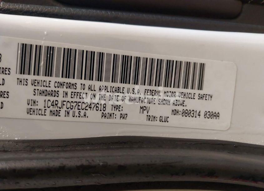 Photo 9 of 2014 Jeep Grand CHEROKEE OVERLAND (VIN 1C4RJFCG7EC247618)