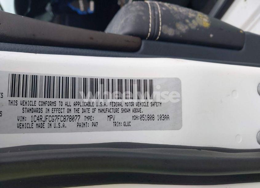 Photo 9 of 2015 Jeep Grand CHEROKEE OVERLAND (VIN 1C4RJFCG7FC878077)