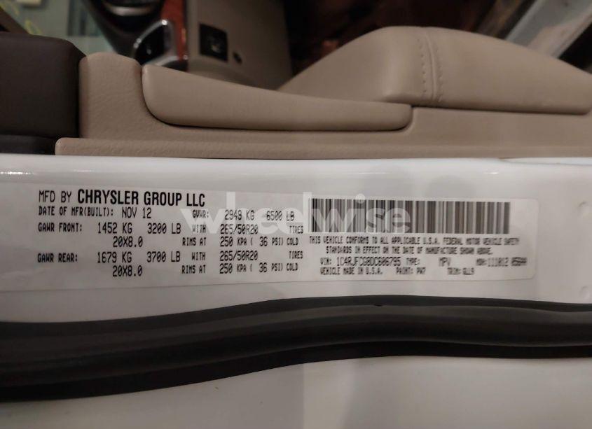 Photo 9 of 2013 Jeep Grand CHEROKEE OVERLAND (VIN 1C4RJFCG8DC606795)