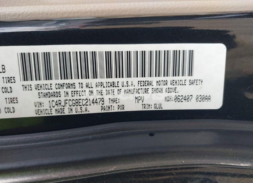 Photo 9 of 2014 Jeep Grand CHEROKEE OVERLAND (VIN 1C4RJFCG8EC214479)