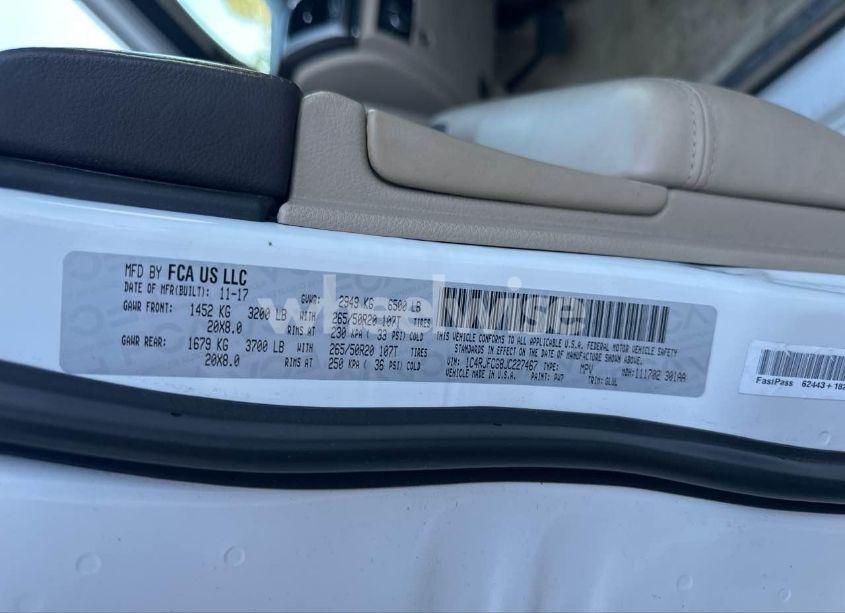 Photo 9 of 2018 Jeep Grand CHEROKEE OVERLAND (VIN 1C4RJFCG8JC227467)