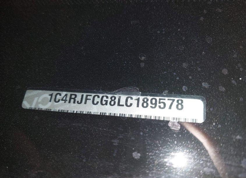 Photo 9 of 2020 Jeep Grand CHEROKEE OVERLAND 4X4 (VIN 1C4RJFCG8LC189578)