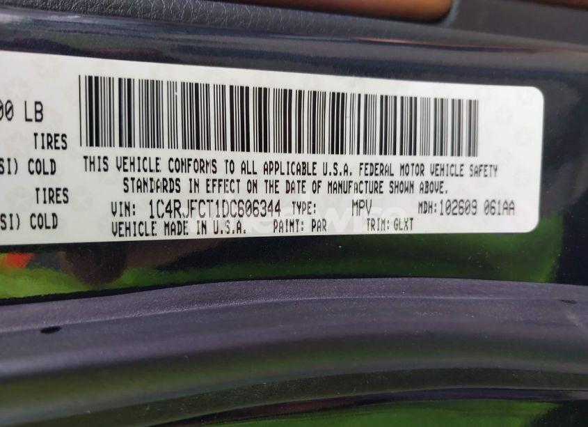 Photo 9 of 2013 Jeep Grand CHEROKEE OVERLAND (VIN 1C4RJFCT1DC606344)