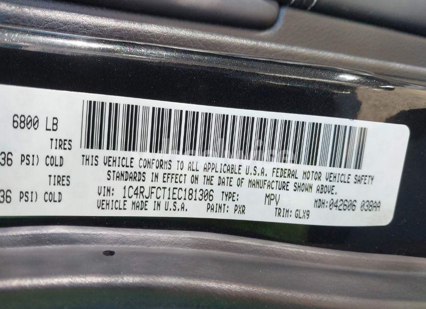 Photo 9 of 2014 Jeep Grand CHEROKEE OVERLAND (VIN 1C4RJFCT1EC181306)